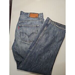 LEVIS 559 100% COTTON RELAXED FIT STRAIGHT LEG Men 38X34 Blue Denim Jeans